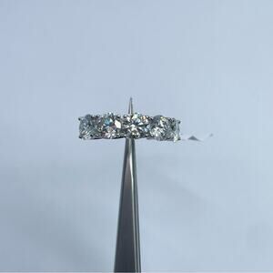 Moissanite Diamond Ring Wedding Band 5 Year Anniversary 5 Stone 1.5 Ct